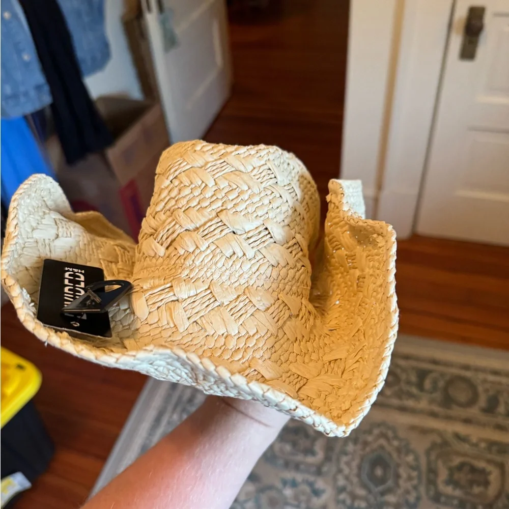 H&M Divided straw cowboy hat NWT - Picture 2 of 3